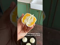 This is the easiest way to make ice cream mochi at home!! 3 Ingredients only 😍 #viral #shorts