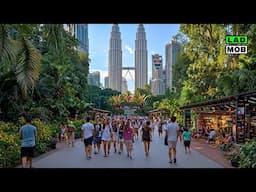 Walking in Malaysia From Petronas to Bukit: Daytime Street Life in Kuala Lumpur