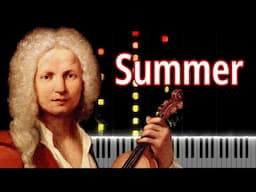 Summer (The Four Seasons) - Antonio Vivaldi | Piano Tutorial