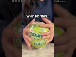 The EZ-iest Coconut You’ll EVER OPEN! #food #coconuthacks #coconut