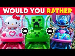 Would You Rather - Build Your Dream $10,000,000 TOWN 🎢🏠🤑🌈 Daily Quiz