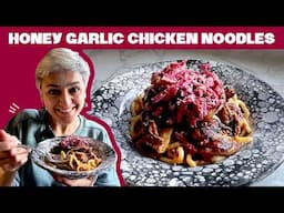 HONEY GARLIC CHICKEN NOODLES - with a different serving!