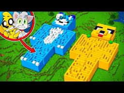 LABERINTO de MIKECRACK vs LABERINTO de AKELA 😱😂 La BASE SECRETA más SEGURA en MINECRAFT 🌊⚡ MIKECRACK