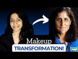 Sunita Williams | Respect 🙏🏻 | Makeup Transformation | Niv Vin Arts #sunita #sunitawilliams