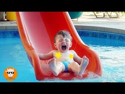 FUNNY and CUTE Baby Slide - Hilarious Videos of Week || Just Funniest