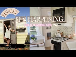 First Look Inside Our New Tiny Home On Wheels! Vintage Camper Tour
