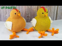 🐔 POLLO GRANDE SUJETAPUERTAS TEJIDO A CROCHET, 2ª PARTE