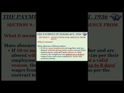 Payment of Wages Act 1936 | Section 9(2) Part 2 - Session 4 #statutorycompliance #readytogetupdate