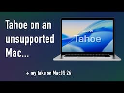 Booting MacOS 26 Tahoe on a 2014 MacBook Pro