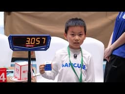 Niño de 8 años rompe el récord mundial del cubo rubik en 3.05 segundos - Xuanyi Geng WR single