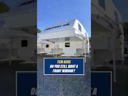 Do you want a window on the front wall of your #truckcamper?