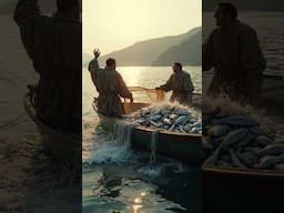 A Boat, a Net, and a Miracle You’ll Never Forget#jesusmiracle #fisherman #shorts