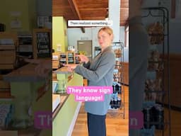 A lovely surprise🤟🥹#Deaf #ASL #AccessibilityMatters #Wholesome (Kangaroo Coffee -Colorado Springs)