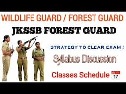 JKSSB WILDLIFE GUARD EXAM | STRATEGY VIDEO | MOCK TEST #jkssb