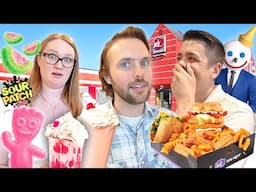 Tasting EVERYTHING at JACK IN THE BOX! Viral Menu!!!