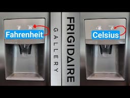Frigidaire Gallery Refrigerator – How To Change Between Fahrenheit & Celsius
