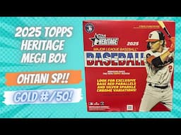 🔥 SP Super Star 😮 2025 Topps Heritage Mega Box ** Gold #/50 + SP Best Value??  **