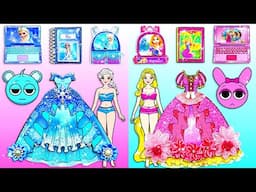 PINKI & BLUE SKY Costumes & School Supplies - Barbie Dress Up Handmade - DIY Arts & Paper Crafts