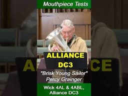 Snippet #7 - Euphonium Mouthpieces: Wick 4AL, Wick 4ABL, Alliance DC3 Compared on 7 Excerpts