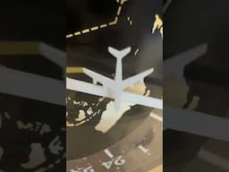Seiko desk clock with jet circling the world