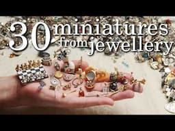 30 Miniatures Made From Mystery Jewellery Bag! A Must Have For Crafting!