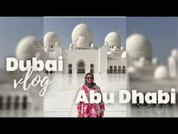 Dubai Travel Vlog 4 | Abu Dhabi | Big Mosque | Emirates Palace | Trying Gold Coffee | Dubai Marina