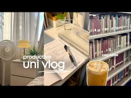 UNI VLOG • study with me, going to cafes & getting things done.