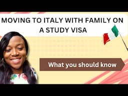 MOVING TO ITALY🇮🇹 WITH FAMILY ON STUDY VISA|STUDY IN ITALY|ITALIAN🇮🇹STUDY VISA