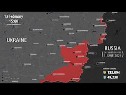 Russian Invasion of Ukraine: Pokrovsk / Donetsk Offensives - Every Day [Jun 1 to Feb 13 2025]