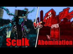 What Happens when Two Minecraft Infection Mods fight eachother? Sculk Horde vs Abomination Infection