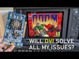 Will a video card with DVI fix my DOS text-mode issues? (Dolch PAC-62)
