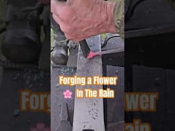 Forging a Flower with Relaxing Rain