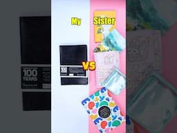 My 😎 Vs Sister's 😍 Stationary /  Which do you like better? #shorts #SYShorts 701