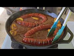Skillet Mississippi-Style Beef Sausages / Ray Mack's Kitchen and Grill