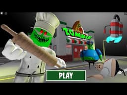 Zombie fastest speed RUNS just with Jetpack! in Barry, Great School #roblox scary obby