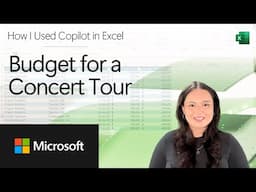 How I Used Copilot in Excel to Budget for a Concert Tour