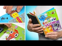 DIY AWESOME Paper Playbook! 📘🎨 Roblox Rainbow Friends