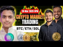 Live Trading Future & Options In Bitcoin || Crypto Live Trading & Analysis | 20 Mar 9PM #livetrading