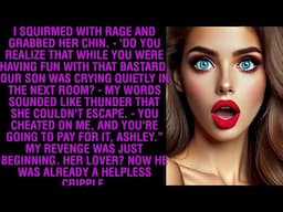 I SQUIRMED WITH RAGE AND GRABBED HER CHIN DO YOU REALIZE THAT WHILE YOU WERE HAVING FUN WITH THAT BA