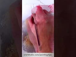 How to paint Little Waterfall | Acrylic Landscape Painting Techniques #easypainting  #art