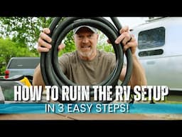 ⚠️ The RV Setup Sequence (The Order Matters)