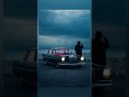 When blue hour meets cinematic light丨ZHIYUN C100  #cinematic #photography #lighting #vintagecars