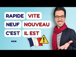 ⚠️ Ces MOTS français du quotidien que tu confonds toujours | Leçon de VOCABULAIRE français
