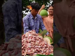 Preparing to Cooking Chicken Gizzard with Coconut Juice #shorts #cooking #food