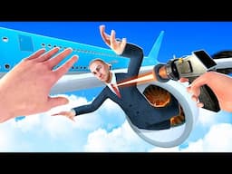 Throwing My Friend Into a Plane Jet Engine - Newton's Playground VR