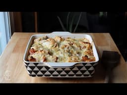 Ham & Gruyere Cheese Croissant Bake Recipe | The Sweetest Journey