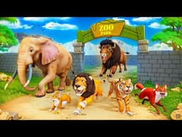 Giant Bison Gone Wild! Zoo Animals Team Up for Epic Zoo Rescue | Animal Survival Adventures