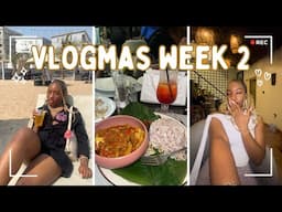 VLOGMAS WEEK 2: TRYING DIFFERENT KOREAN NOODLES, NEST DINNER DATE WITH FRIENDS, BEACH DAY, and more…