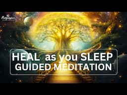 Sleep Meditation for Total Body Healing - HEAL while you SLEEP, Golden Light Healing Meditation