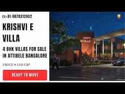 Krishvi E Villa Attibele |☎+91-9870312902| 4 BHK Villa For Sale In Attibele Bangalore #villasforsale